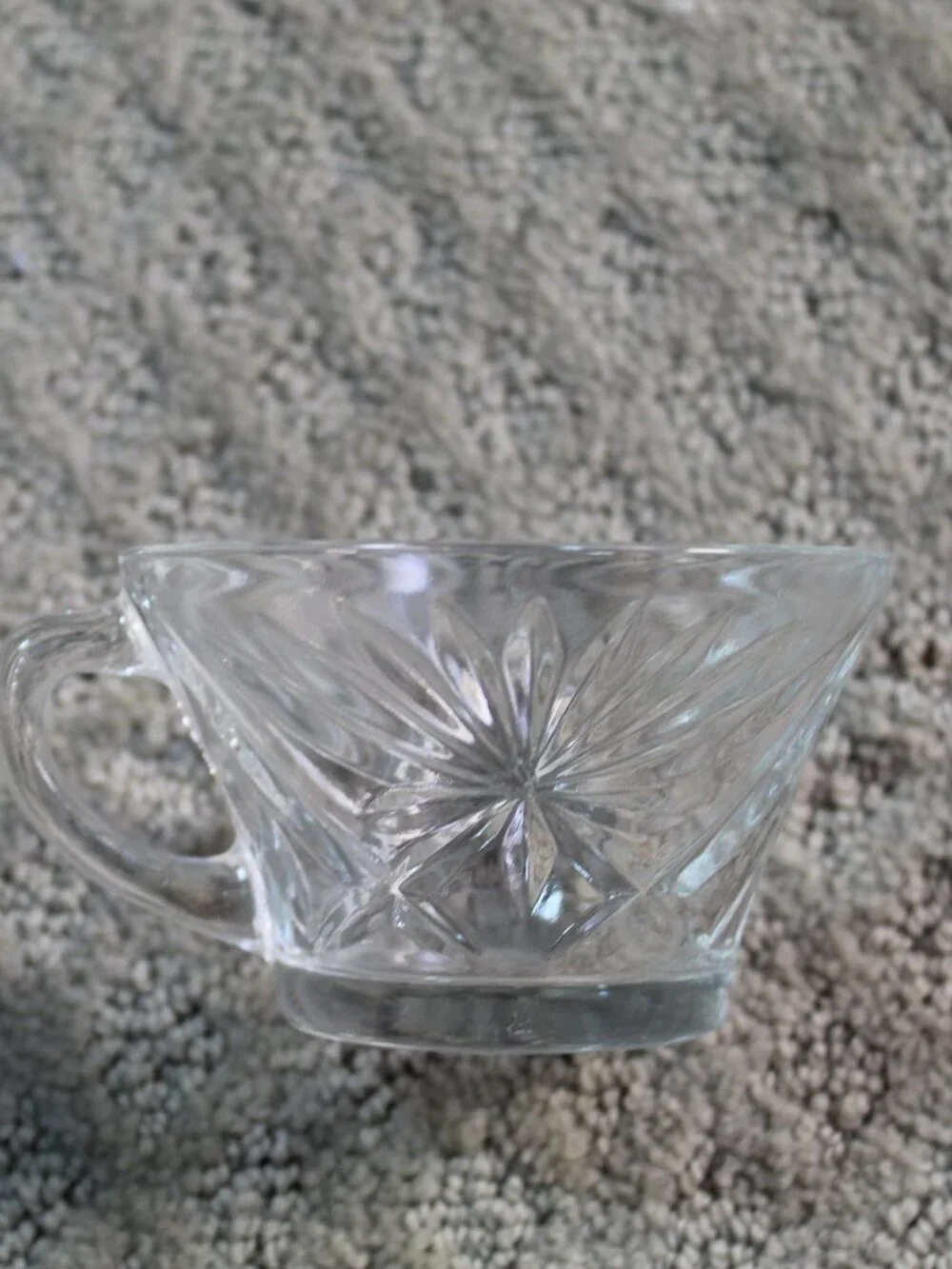 Set of 14 Clear Star Pattern Punch Cups